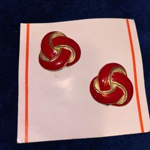 Vintage red/golden shoe clips NEW